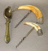 2 CORKSCREWS/SPOON MOLDca. 180