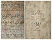 (2) Cross stitch samplers, c/o