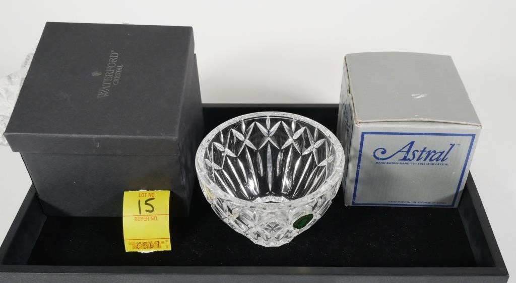 2 CRYSTAL ITEMS INCL WATERFORD