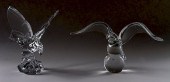 2 CRYSTAL SEAGULLS FLIGHT STEU