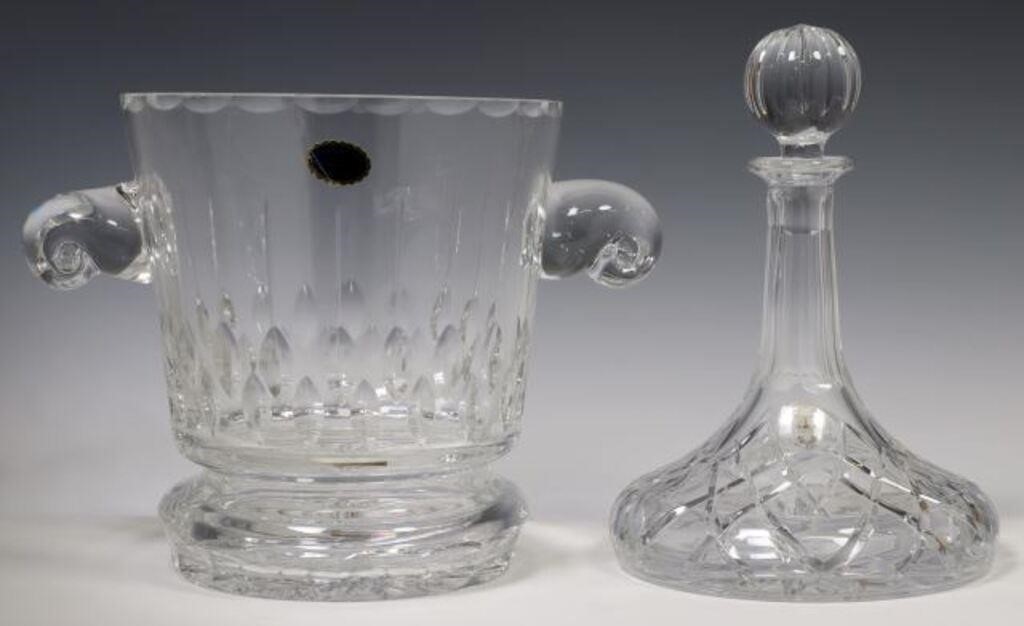 (2) CRYSTAL SHIPS DECANTER &
