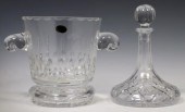 (2) CRYSTAL SHIPS DECANTER & C
