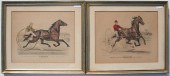 2 CURRIER AND IVES EQUESTRIAN