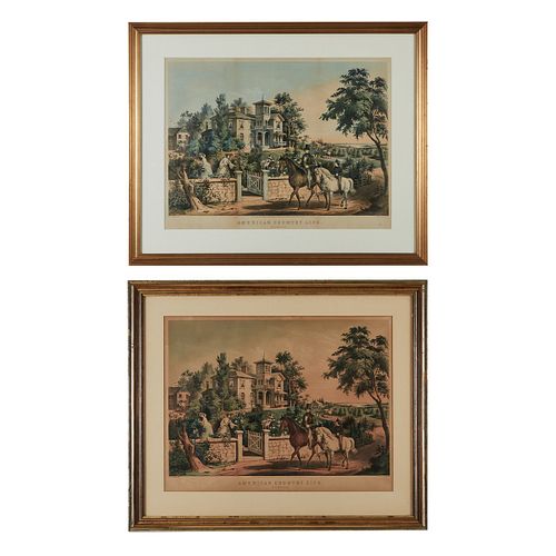 2 CURRIER & IVES "AM. COUNTRY