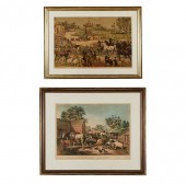 2 CURRIER & IVES FARM ANIMAL P