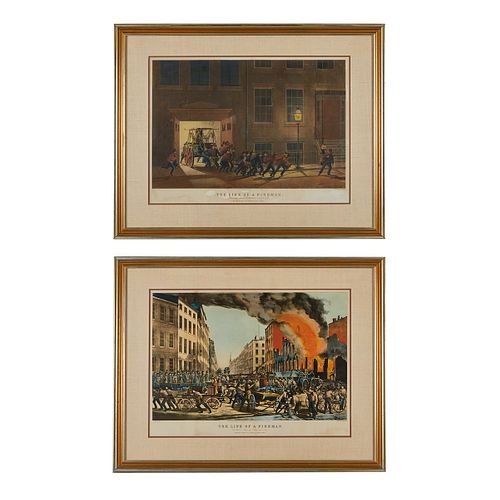 2 CURRIER & IVES "THE LIFE OF A