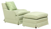 (2) CUSTOM UPHOLSTERED LOUNGE