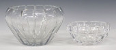 (2) CUT-CRYSTAL CENTERPIECE &A