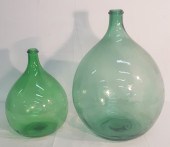2 DAME JEANNE GLASS BOTTLE WAT