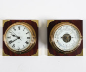 (2) DANISH FYRKAT BRASS SHIPS