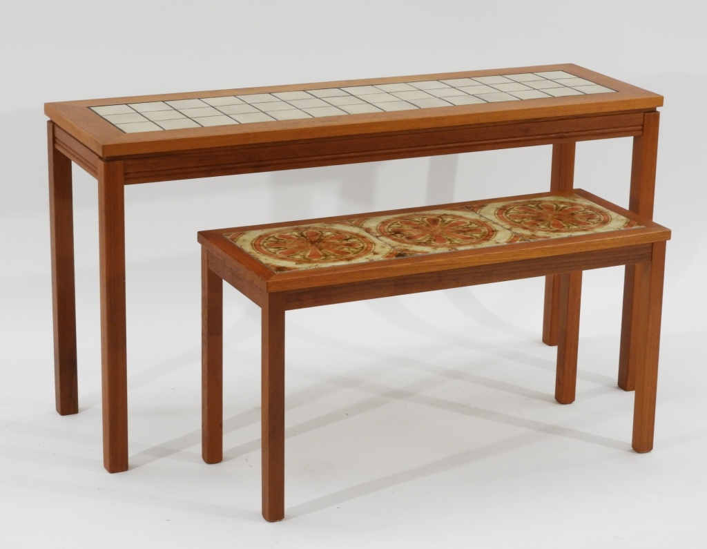 2 DANISH MCM MODERN NESTING TILE