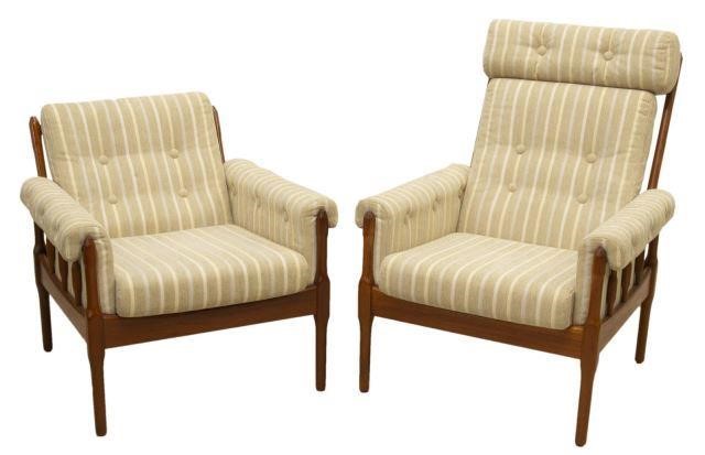 (2) DANISH MID-CENTURY MODERN HIS &