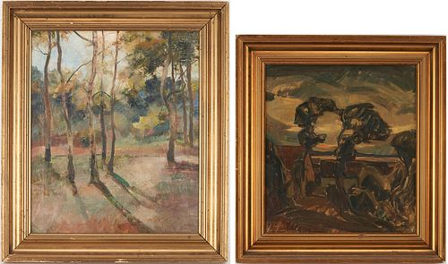 2 DANISH SCHOOL O/C LANDSCAPE