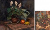2 DANISH SCHOOL O/C STILL LIFE
