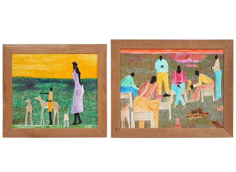 2 DARRELL LOY SCOTT ACRYLLIC ON