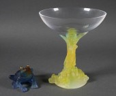 (2) DAUM PATE DE VERRE — FROG
