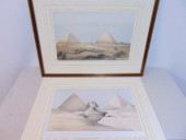 2 DAVID ROBERTS PRINTS, "THE G