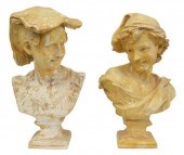 (2) DECORATIVE CAST PLASTER BU