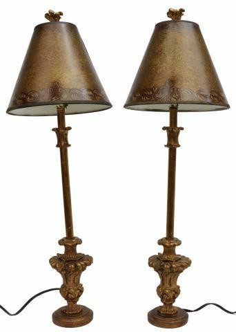 (2) DECORATIVE GILT VASIFORM