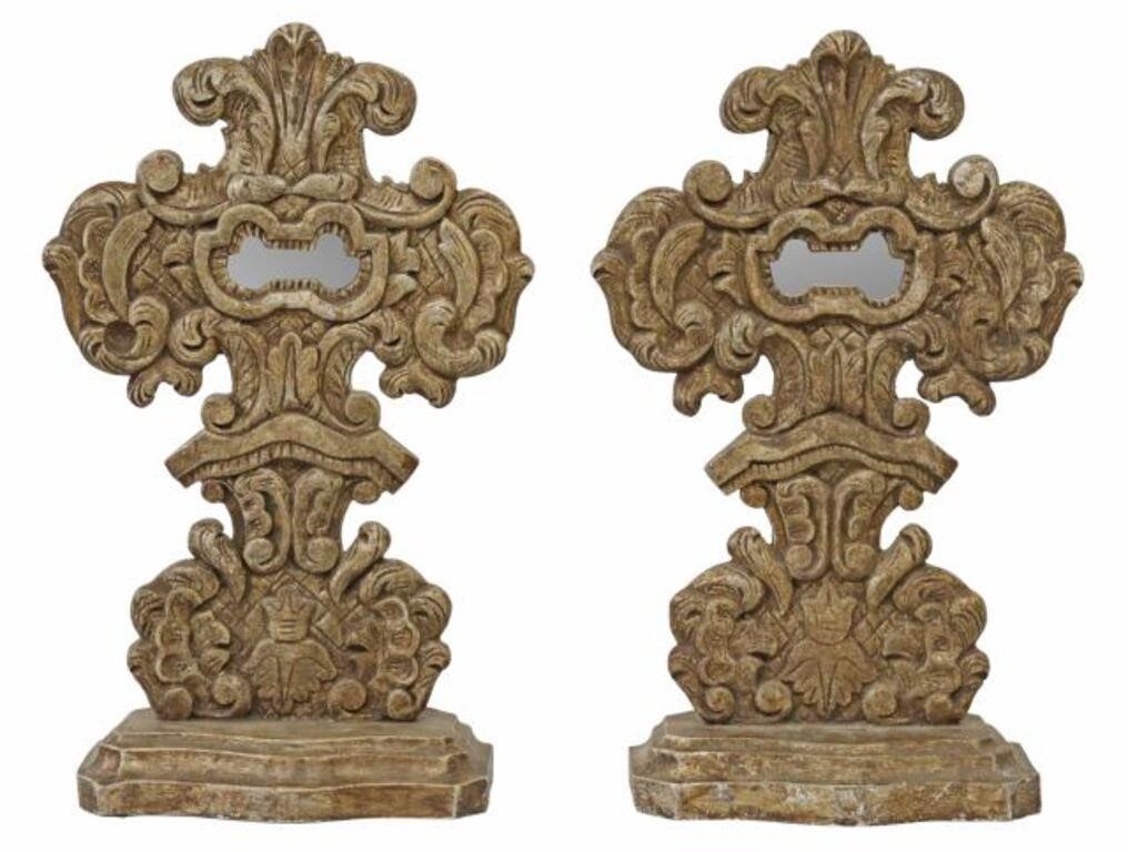 (2) DECORATIVE ITALIANATE MIRRORED