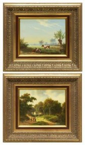 (2) DECORATIVE LANDSCAPE PAINT