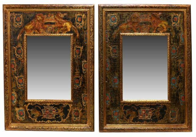 (2) DECORATIVE PARCEL GILT COAT