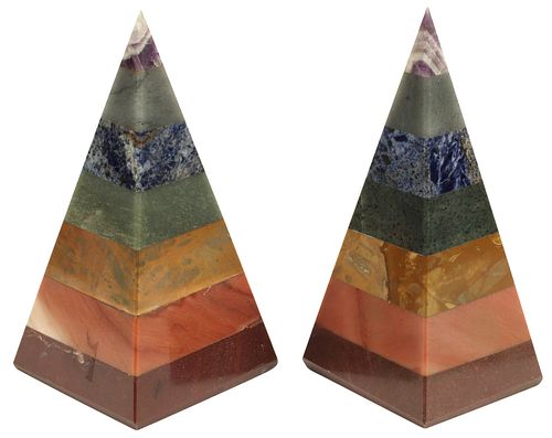 (2) DECORATIVE SEMIPRECIOUS &AMP;
