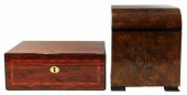 (2) DECORATIVE TABLE BOXES, WI
