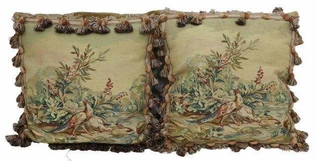 (2) DECORATIVE TAPESTRY-FRONT