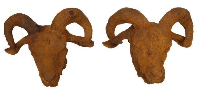 (2) DECORATIVE WALL-MOUNTED CAST
