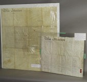 2 DEEDS ON VELLUM FOR PHILADEL