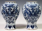 2) DELFT BLUE & WHITE TIN-GLAZ