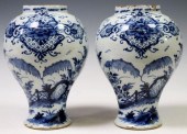 2) DELFT BLUE & WHITE TIN-GLAZ