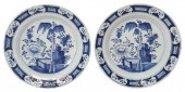 2) DELFT BLUE & WHITE CHINOISE