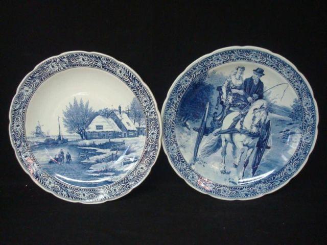 2 Delft Chargers. 1 is Signed. From