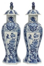(2) DELFT CHINOISERIE FAIENCE