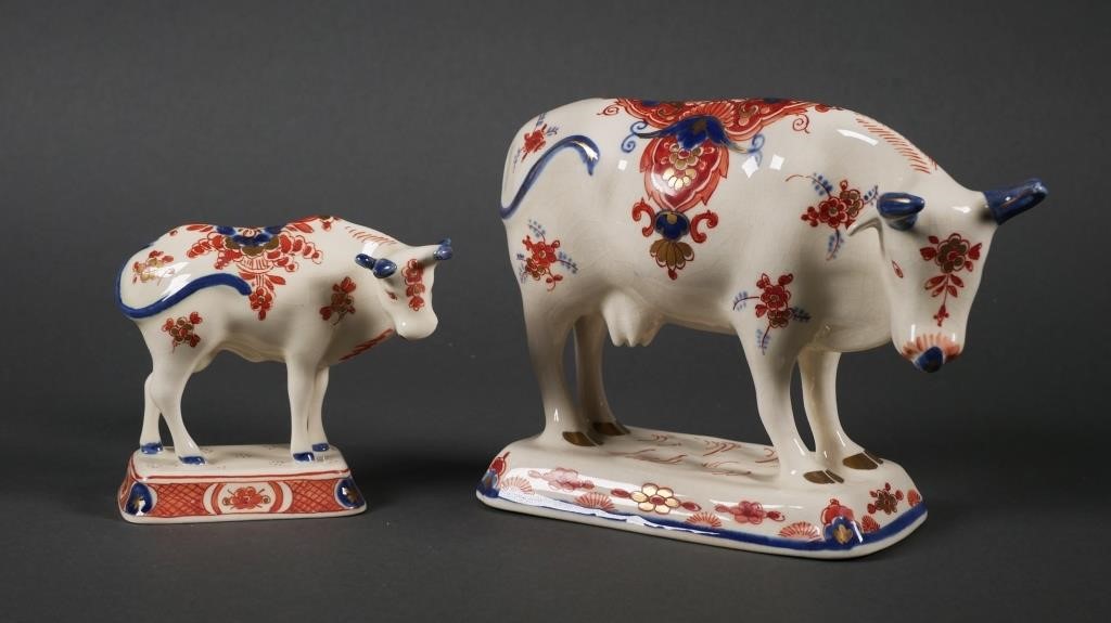 (2) DELFT POLYCHROME PORCELAIN