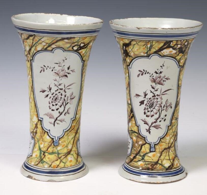 (2) DELFT TIN-GLAZED EARTHENWARE