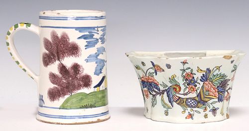 (2) DELFTWARE TANKARD &AMP;