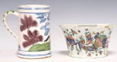 (2) DELFTWARE TANKARD &AMP; FR