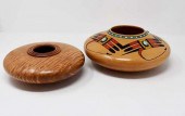 2 DELICATE WOODEN BOWLS2 delic