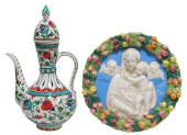 (2) DELLA ROBBIA STYLE MADONNA
