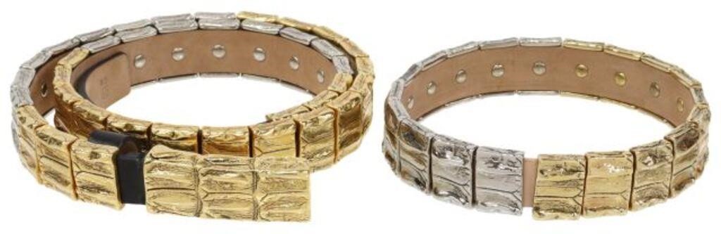 (2) DESIGNER ROBERTO CAVALLI BELT &
