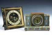 (2) DESK CLOCKS - Chinoiserie