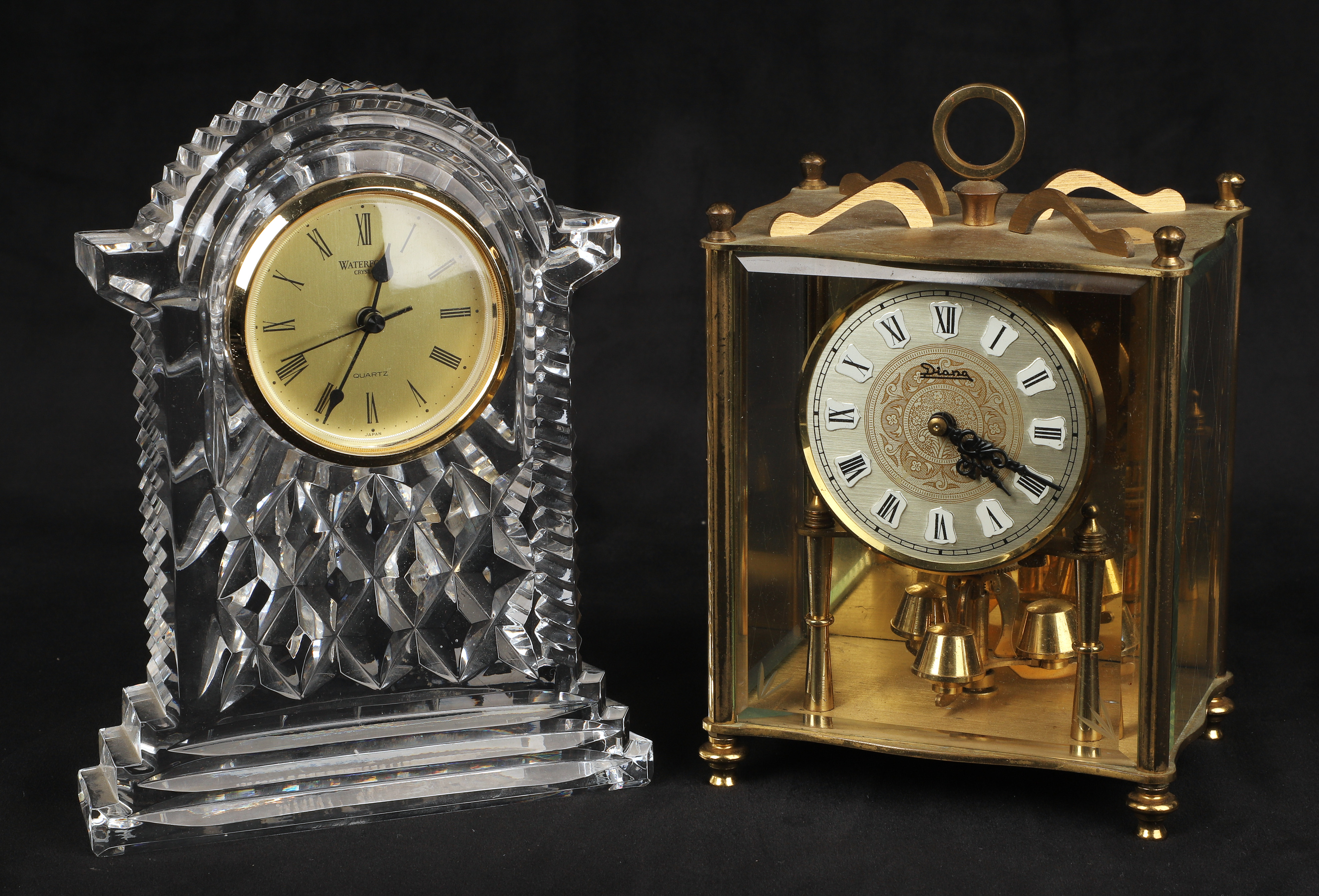 (2) Desk clocks, c/o Homa Diana