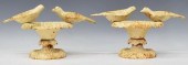 (2) DIMINUTIVE CAST IRON BIRD