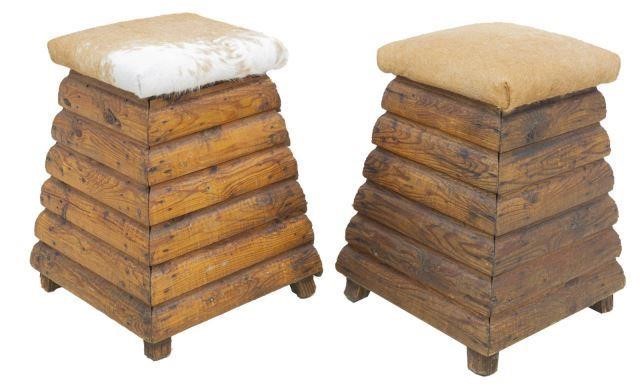 (2) DIMINUTIVE COWHIDE