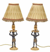 (2) DIMINUTIVE GILT METAL &AMP