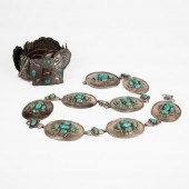 2 DINé [NAVAJO] SILVER + TURQU