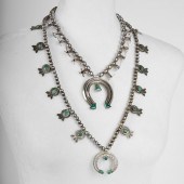 2 DINé [NAVAJO] SILVER + TURQU